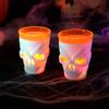 LED Light Skull Head Glowing Wine Cup Double Layer Design Drinking Mug  Bar