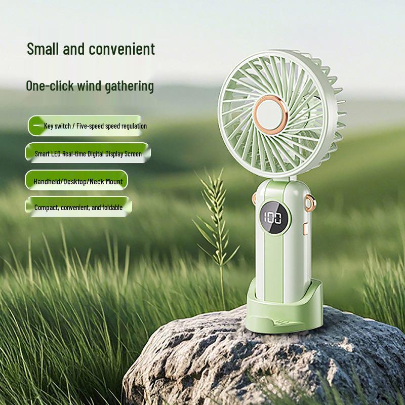 USB Rechargeable Mini Handheld & Desktop Fan