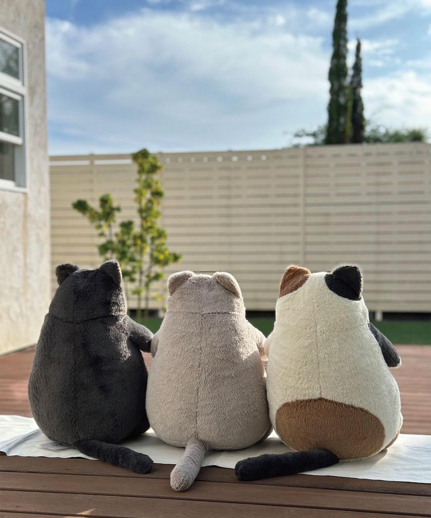 Livheart Cat Body Pillow, Calico Sanma, Large (approx. 38cm In Length), Cute Cat Body Pillow, Plush Toy, Cat Merchandise, 27721-11