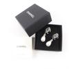 Excellent CHANEL Earring Silver Women B24S Used