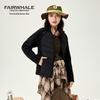 Mark Fairwhale Women's Patchwork Stand-Collar Down Jacket