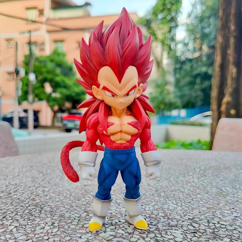 

New Hot Anime Daima Figure Super Saiya Four Vegeta Q Edition Tidy Play Model Cute Trendy Pvc Statue Collectible Model Toy Gifts