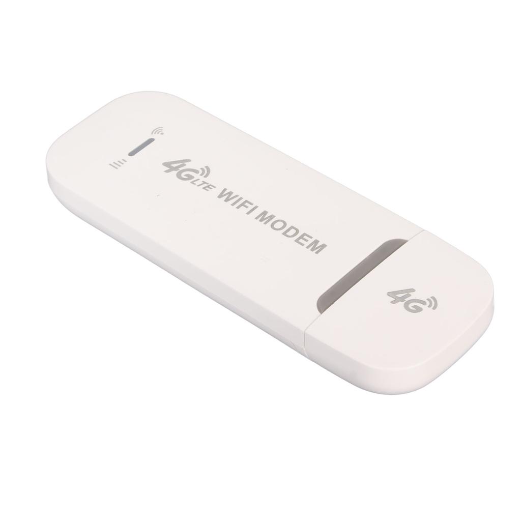4G WiFi Router 150Mbps SIM Card Slot 10 Devices Support USB Plug and Play 4G LTE USB WiFi Modem for Office Travel Home