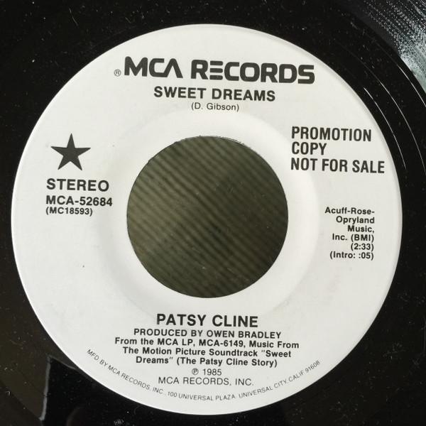 

7inch Record PATSY CLINE - Sweet Dreams MCA52684 MCA Records 1985 US Pop Used
