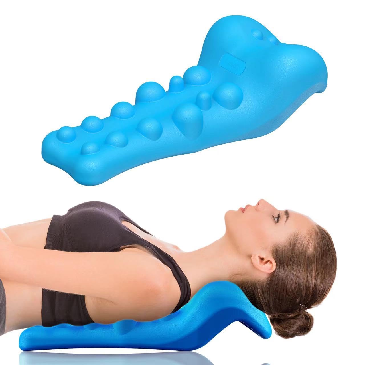 

Fanlecy Шея Верхняя часть спины и шея 10 минут Верхняя часть спины и плечо Плечо Спина Многофункциональная подушка для шеи Унисекс, Множественная релаксация, Релаксация, День, синий