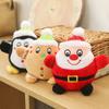 Christmas Dog Toys Cartoon Cat Interactive Bite Resistant PP Called Doll Santa Claus Penguin Pet Plush Voice Grinding Doll Toys