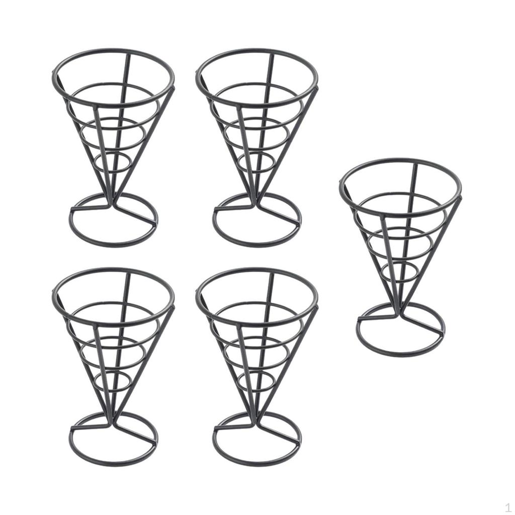 French Fries Stand Cone Holder Fashion Party Supplies, Fried Chicken Display Rack Basket