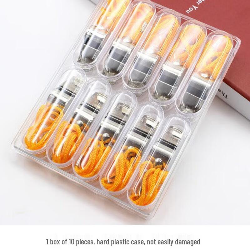 Jingong Referee Coach Metal Whistle Set