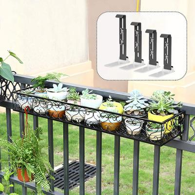 Yousheng 4 Adet Pencere Saksısı Braketi Ağır Hizmet Çiçek Saksısı Braketleri Ayarlanabilir Balkon Saksı Tutucu Güverte Korkuluğu Balkonlar Pencere Saksısı