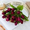 Tulip Simulation Flower Ome Living Room Offee Table Decoration Floral Arrangement Flower Tulip Bundle Garden Greening Project