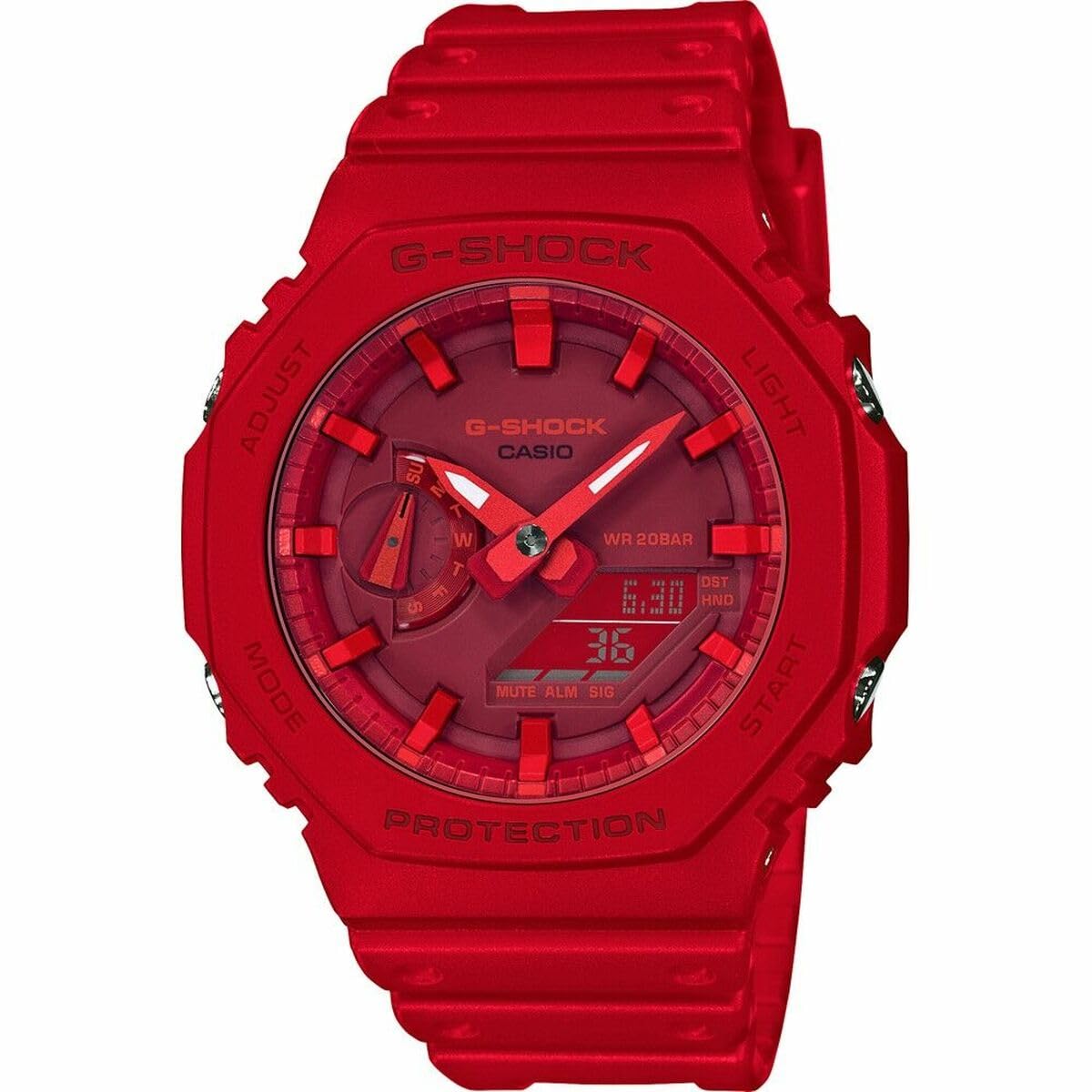 

Casio Red Sports Quartz Watch Shipping G-SHOCK GA-2100-4A Men s Analog-Digital (International Available)