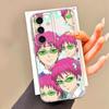 Cute Boy Saiki K-Kusuo Phone Case for Samsung Galaxy A13 A15 A16 A14 A12 A35 A34 A73 A35 A71 A72 A25 A22 Soft Cover