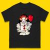IT Pennywise Clown mit Ballon Halloween Böser Pennywise Clown Kostüm Horrorfilm Serienmörder Herren T-Shirt Top
