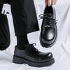 2024 new casual big head shoes men's retro versatile outer wear heightening tooling small leather shoes 1030-R