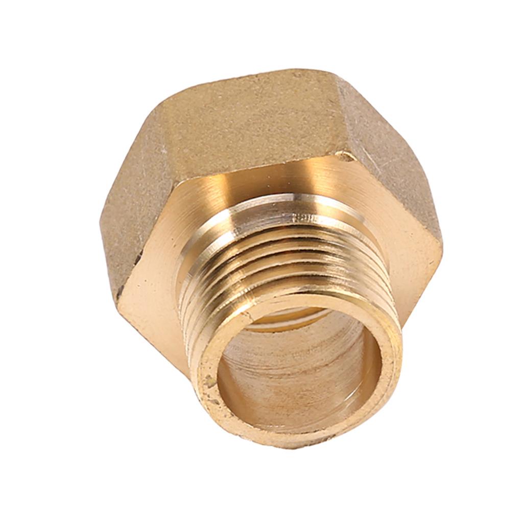 1pc Brass Water Pipe Fitting Connector Hex Bushing Reducer Adapter 1/2BSPT Male and 3/4BSPT Female Thread