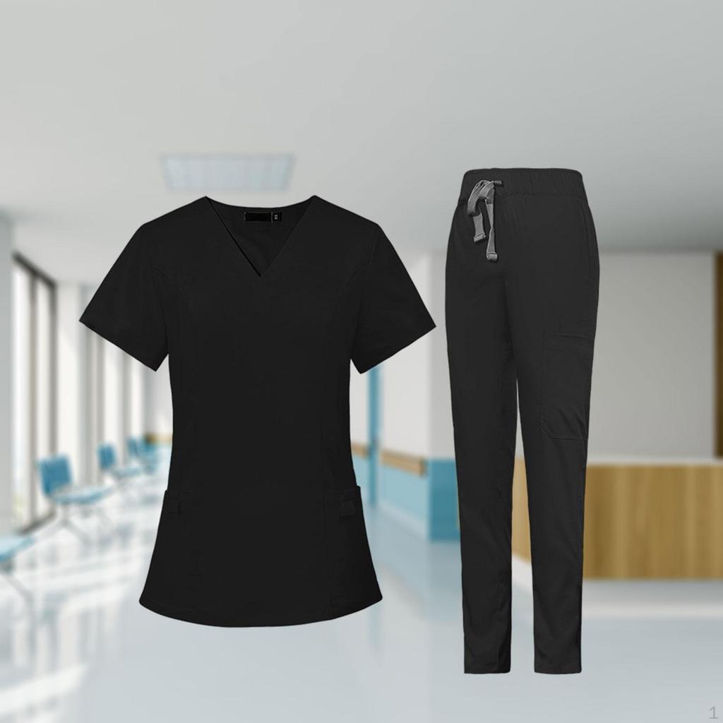 Nursing Uniforms Scrub Set Nurse Workwear Top Pants Female Work Clothing suits