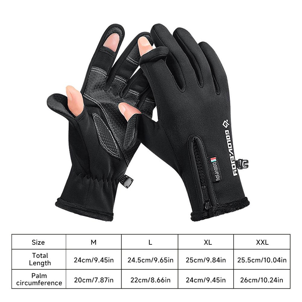 Waterproof Fleece-Lined Touchscreen Outdoor Gloves for Men& Women Winter Sports Skiing Cycling Warm Windproof Climbing Gloves
