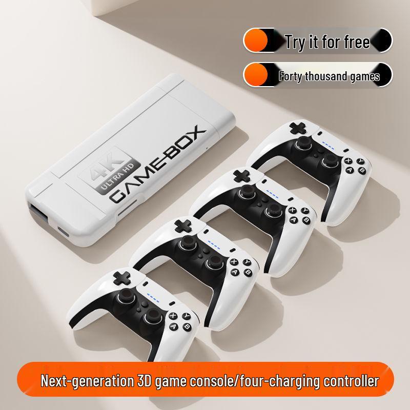 Retro HD TV Game Console: Classic Arcade Racing & Puzzle, Two-Player Sega Edition