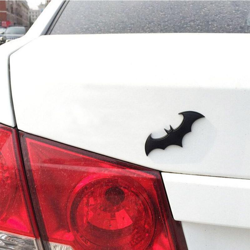 Metal 3D Bat Stickers Auto Car Logo Cartoon Bat Sticker Metal Badge Emblem Tail Decal Motorcycle Car Acssories