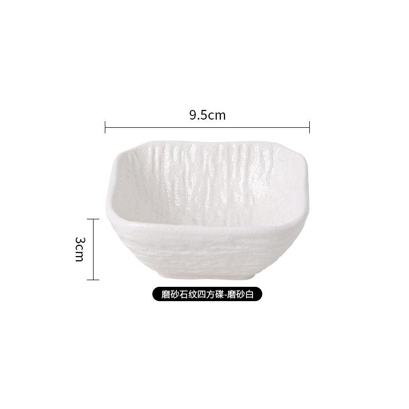 Japanese Black And White High-End Creative Dish Set Plate Ceramic Bowl Western Plate Steak Plate Ceramic Tableware