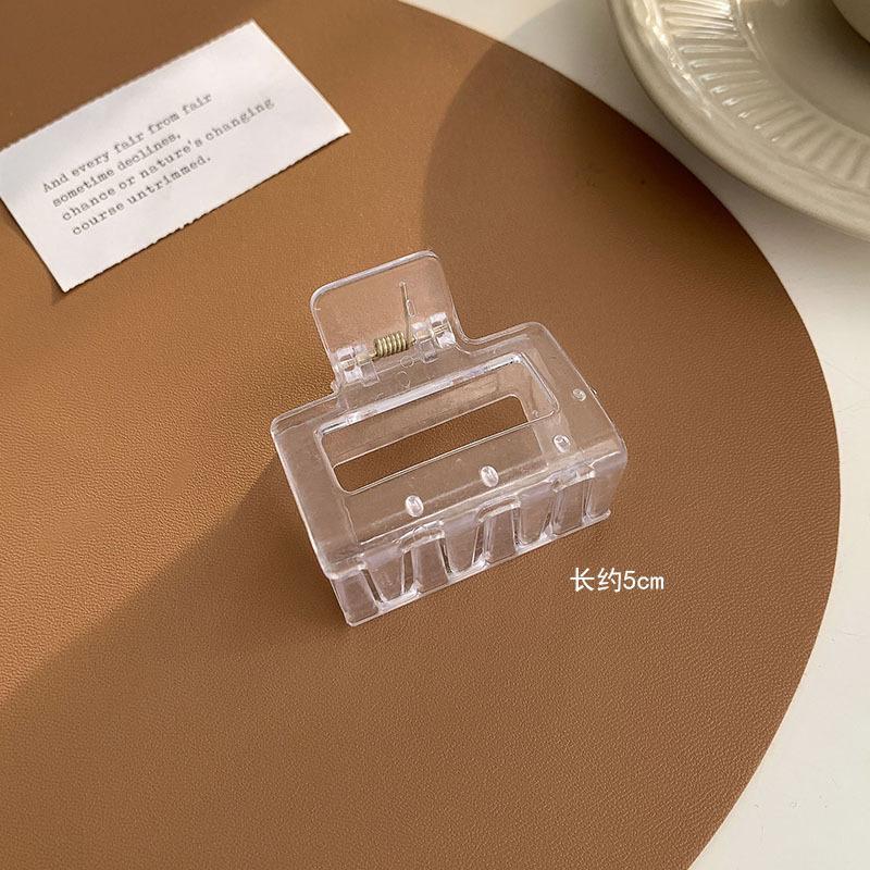 New Women Elegant Brown Beige Flower Geometric Hair Claw Clips Lady Plastic Hairpins Crab Hair Clips Fashion Hair Accessories