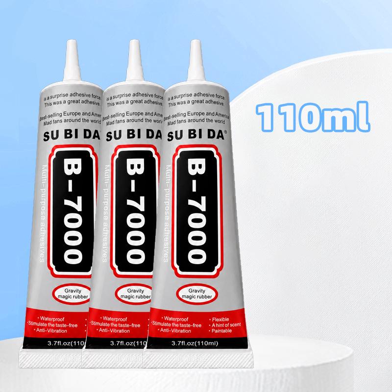 B-7000 Needle Tip Transparent Glue for Phone, Screen Repair, & DIY Jewelry - Strong, Soft Tube Adhesive