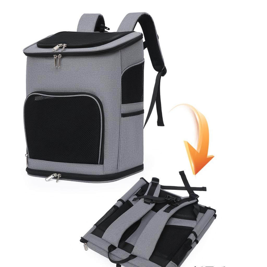 Schoolbag pet bag cabin cat out large capacity dog canvas school bag carry portable shoulder cat bag cat backpack animal bag
