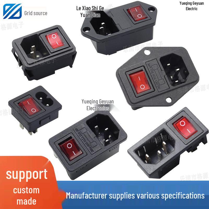 Dual 10A Power Socket with Switch, Fuse, Plug, Charging Port & Anti-Leakage Protection