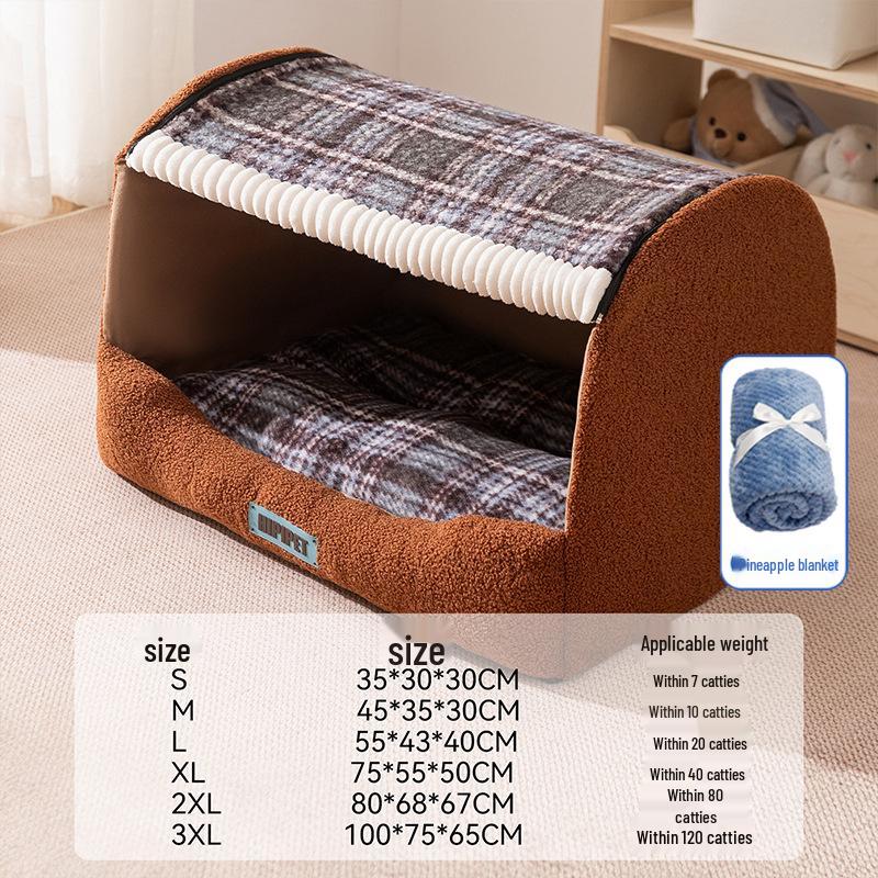 Autumn & Winter Deep Sleep Pet Bed for Large Dogs & Cats