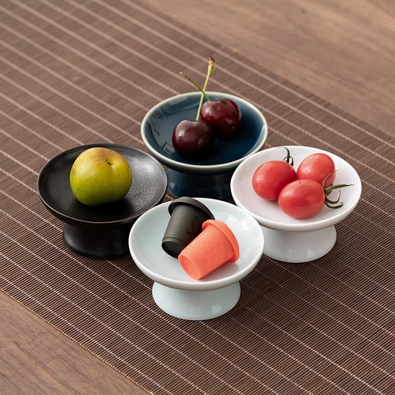 Mini Ceramic High-Foot Snack & Dessert Plate