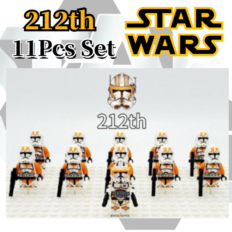 Wars Star 11 stk Clone Troopers Minifigurer Byggeklosser DIY Leker Barn Gaver