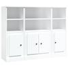 Buffet - Buffets 3 Pcs - White - Engineered Wood - Large Storage Space