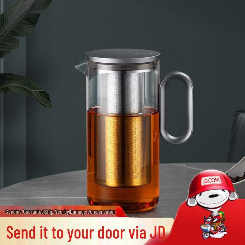 SAMADOYO Glass Teapot with Magnetic Lid & Filter