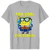 Spongebobs Too Cool for School Wearing Glasses TShirts Unisex Funny 100 Cotton Tee Shirt Crew Neck Short Sleeve T Shirts Tops