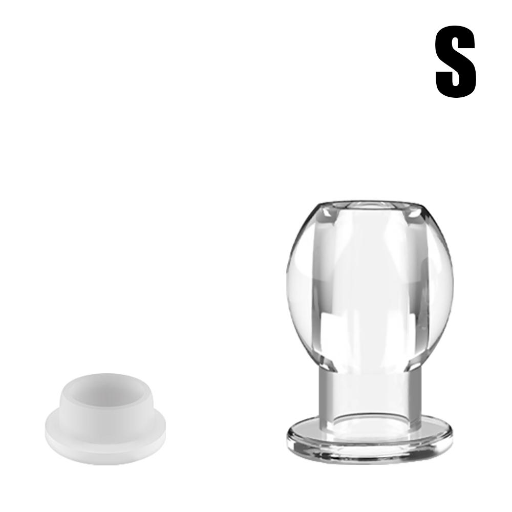 Anal Dilator Transparent Enema Sex Toys Vagina Butt Plugs For Women Men Gay Hollow Anal Plug Anal Speculum Plug Adult Sex Toys