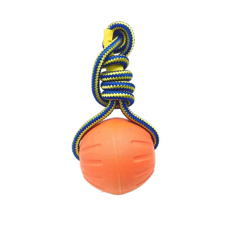 7/9cm Pet Balls Toy with Rope Interactive Outdoor Fitness Training Toys EVA Dog Chew Ball Toys Pet Summer Floating Toy
