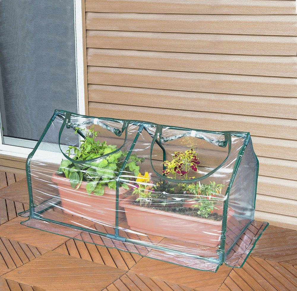 Green Life Vinyl Greenhouse Replacement Cover, Green, KBOS-016