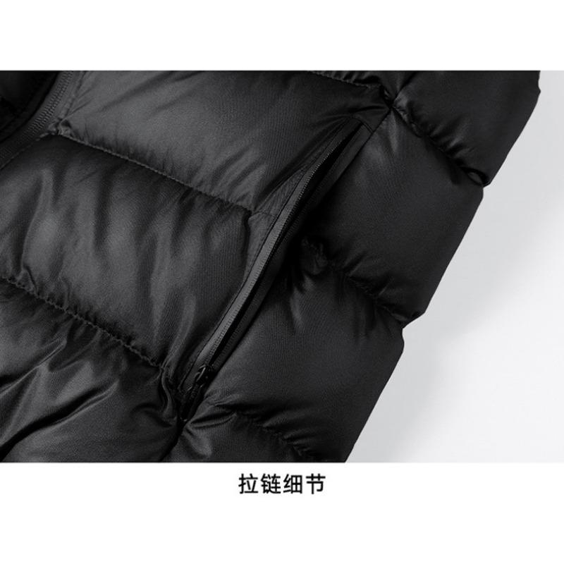 Men S Thick Winter Stand Collar Solid Color Casual Vest