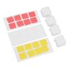 4PCS Double Layer Keycaps with Transparent Cover   Removable Stickers ABS Mechanical Keyboard Replacement Keycaps