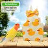 Cockatiel Diaper Flight Suite Bird Diaper Clothes 3 Pieces Cute Parakeet Cotton Clothing With Strap For Pet Animals Yard Travel