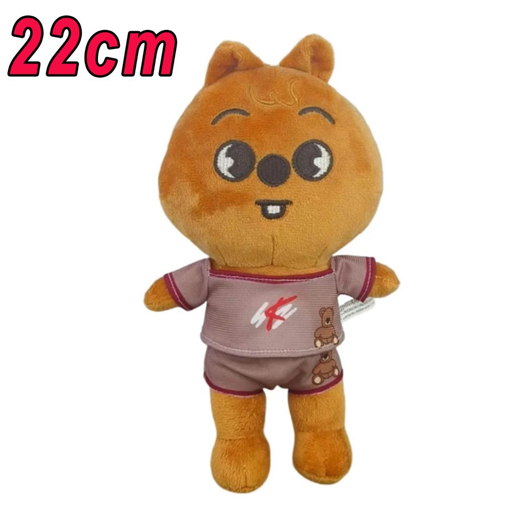 *23-50cm Plush Toy Wolfchan Kawaii Cartoon Stuffed Animal Plushie Doll Large Size Stray Kids Plush Sleeping Pillow Gift