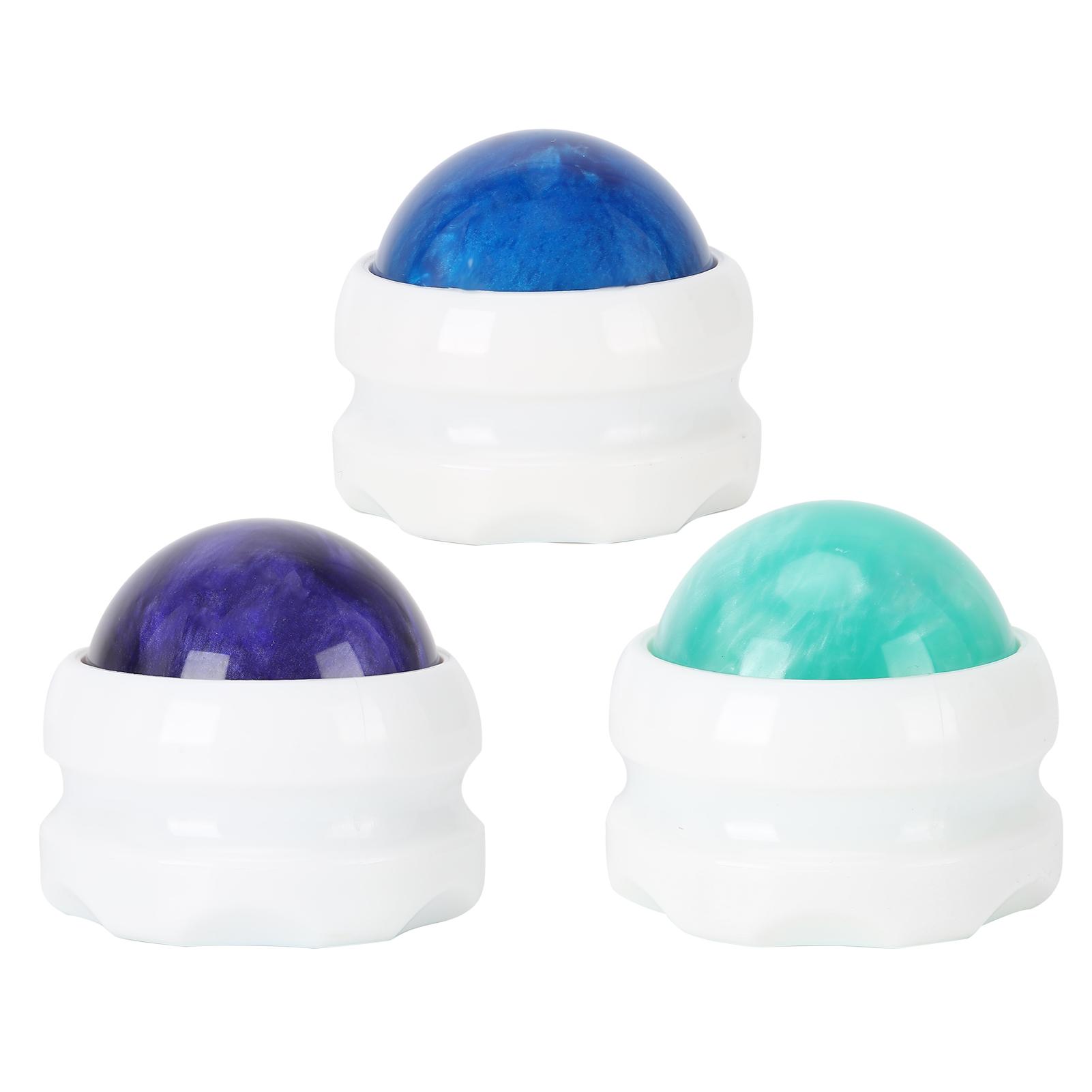 

Массажный шарик с эфирным маслом, роликовый массажер для расслабления мышц, массажер для шеи, ног, рук (Белая база)