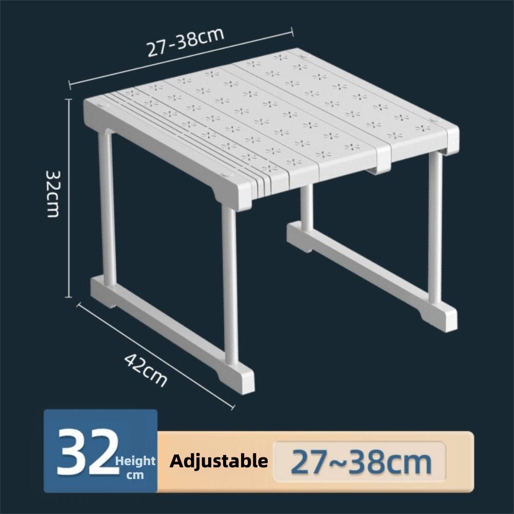 Expandable Cabinet Storage Rack Stackable Telescopic Sink Holder Bathroom Accessories