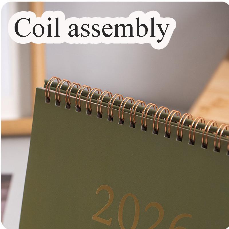 Desk Calendar 2025.07-2026.12 Mini Desktop Calendar Standing Flip Calendar Flip Calendar for Office, Home, School
