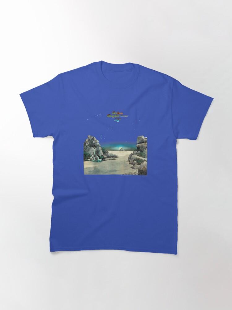 SÌ Sì Tales From Topographic Oceans Arte Vintage dell'Album Design Prog Rock Maglietta Classica
