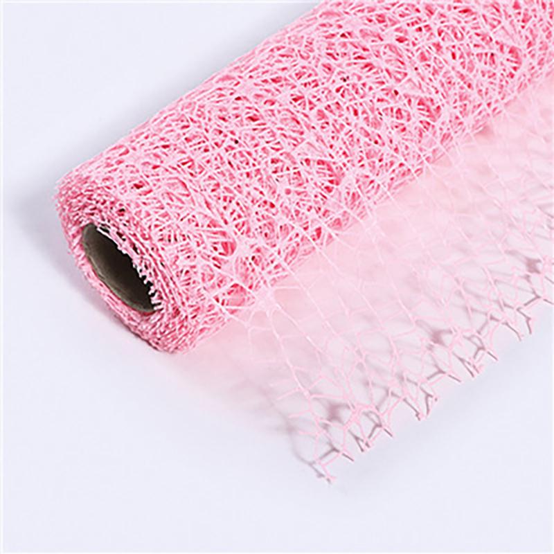 50Cm*4.5M/Roll Flower Wrapping Mesh Paper Iregular Hollow Net Wrapper Floral Bouquet Paper Fresh Flower Florist Packaging Sheet