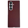 For Samsung Galaxy Z Fold7 5G Magnetic Case Carbon Fiber Texture PC Phone Cover with Screen Protector