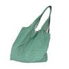 Korean Retro Plaid Canvas Shoulder Bag for Female Students - Versatile Large Capacity Shopping Bag