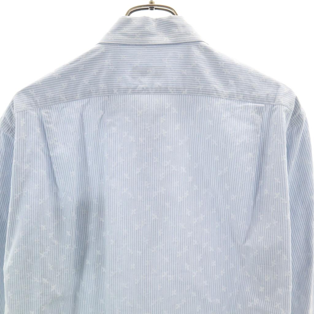 LANVIN LA COLLECTION made in Japan Striped Pattern Long sleeve Cotton shirt Men's Used