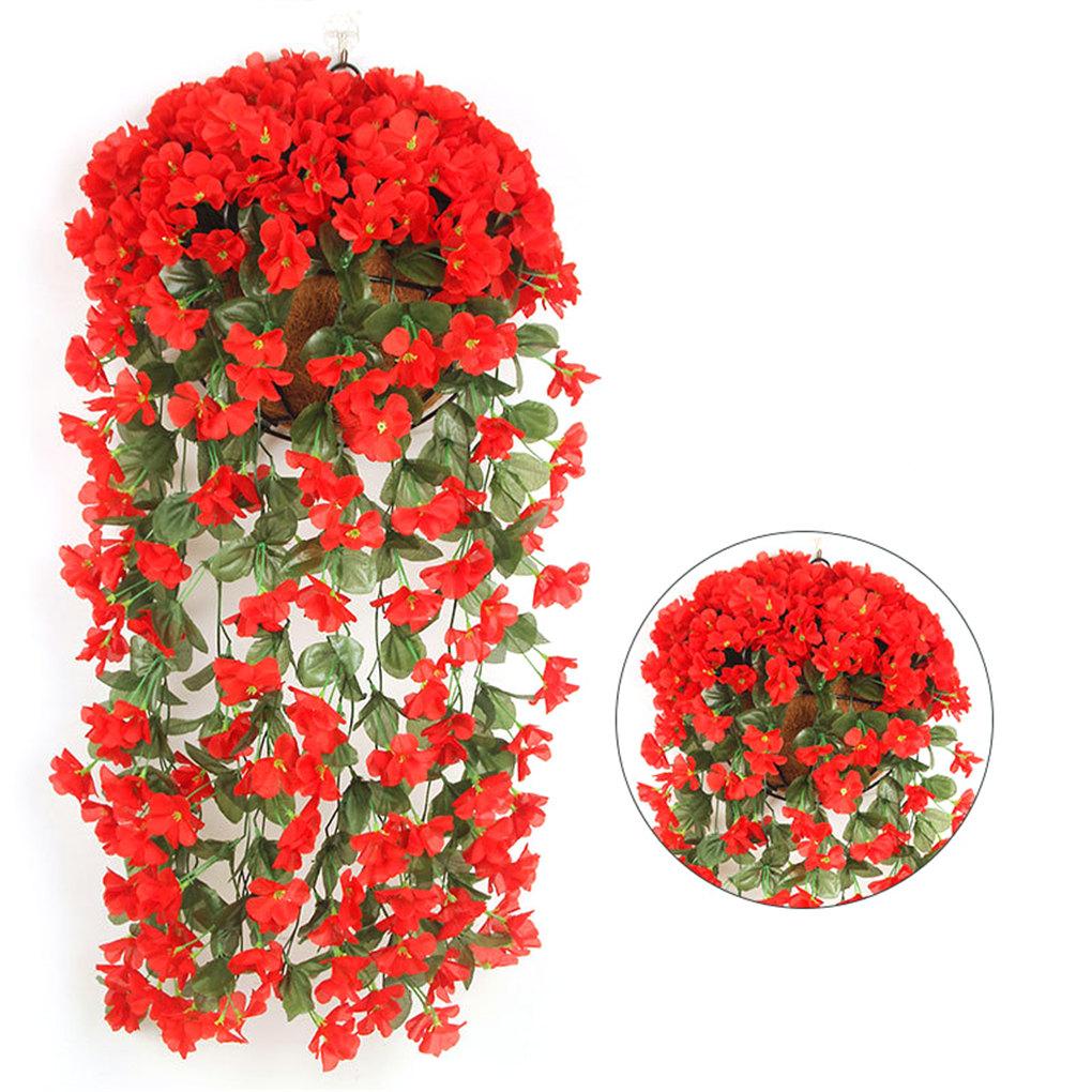 Artificial Hanging Flowers Vine Plant Home Garden Decor Indoor Outdoor